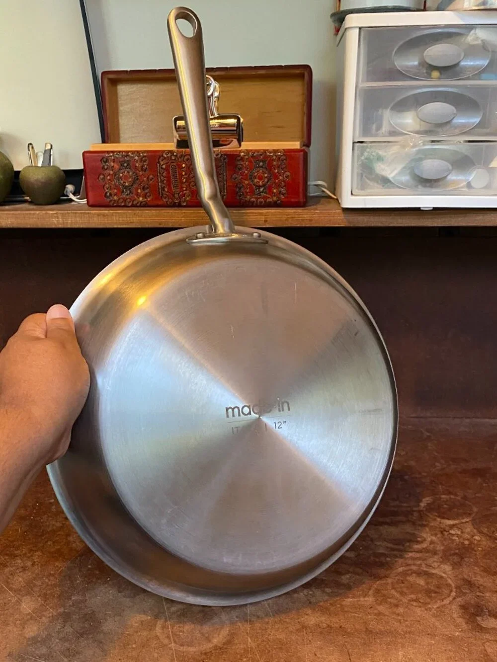 12” Made In Cookware Stainless Steel Frying Pan Clad Made in Italy